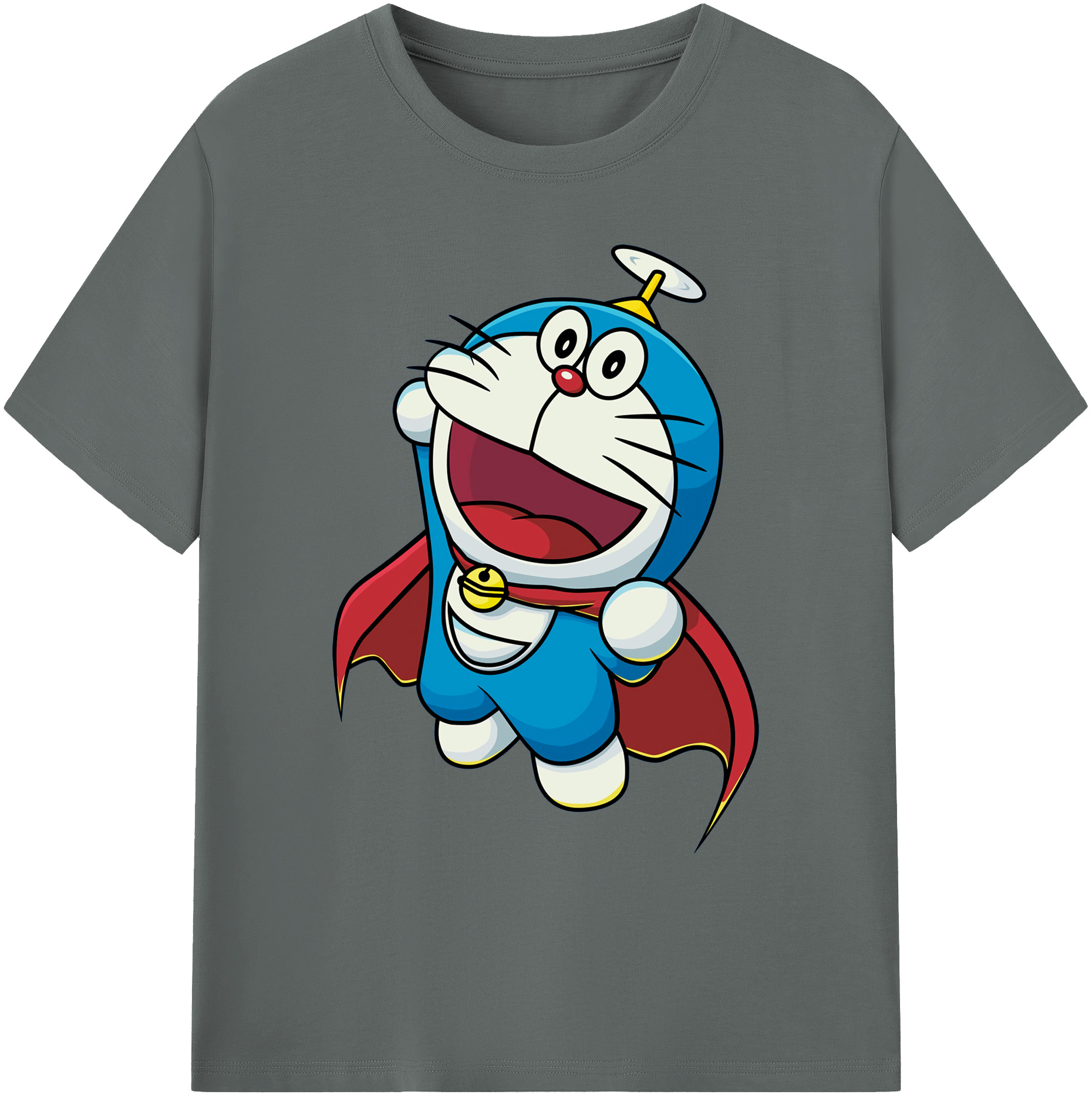 （画像用） ドラえもん Doraemon 綿100％ メンズ半袖Tシャツ｜肌触りやわらか＆通気性